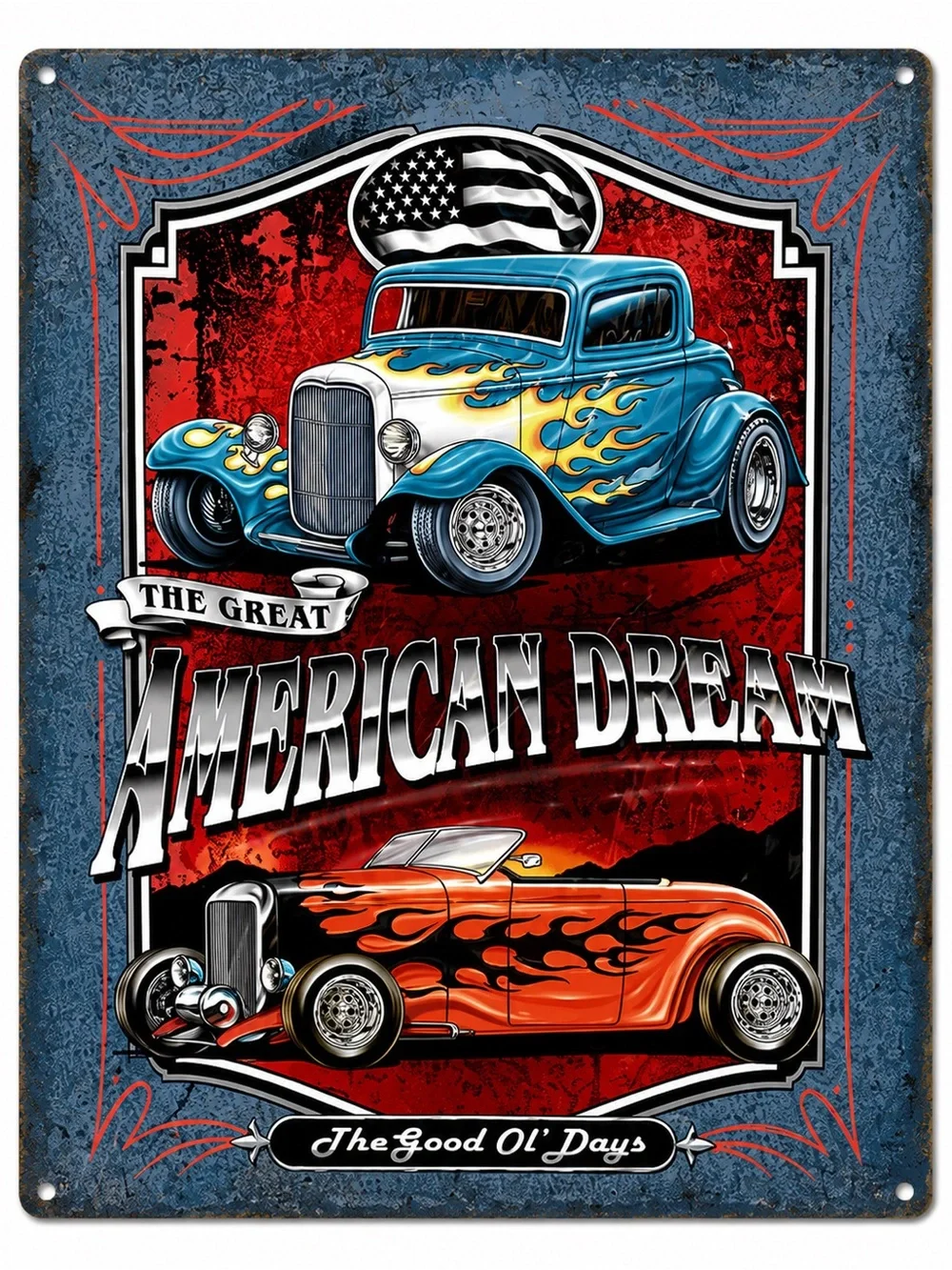 NEW The Great American Dream Metal Sign